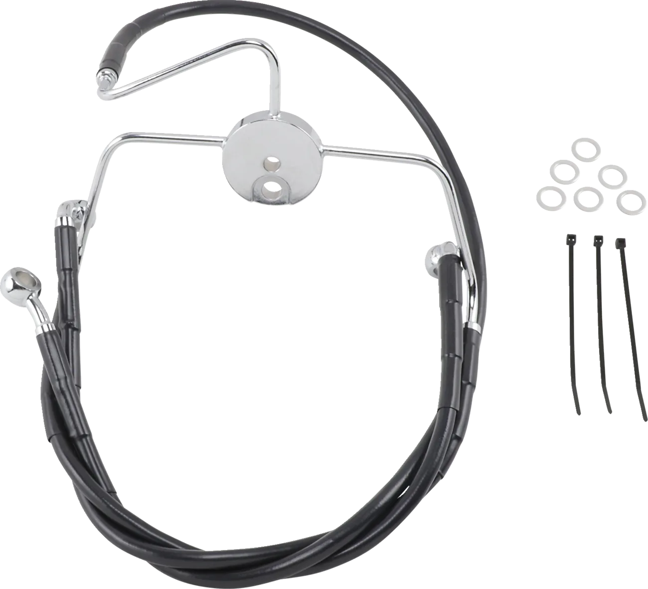 Extended Length Black Vinyl Brake Line Kit