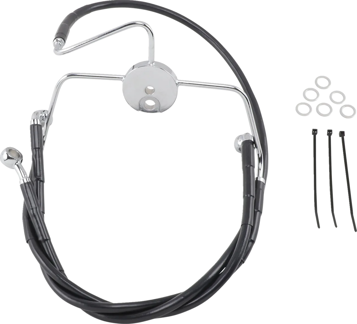 Extended Length Black Vinyl Brake Line Kit
