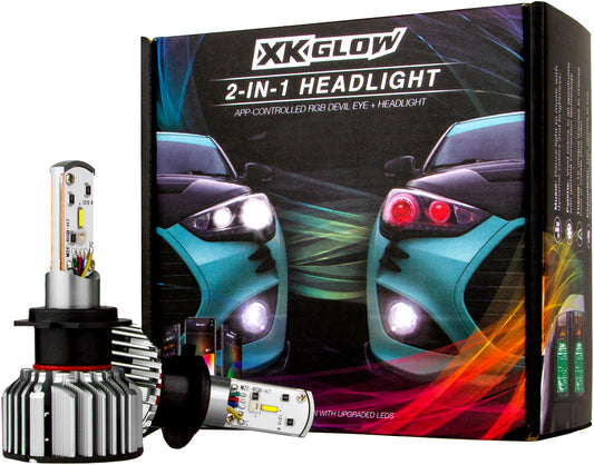 H4 LED RGB Bulb Kit