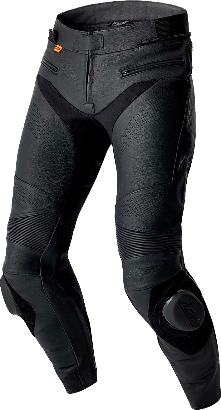 S1 D3O LEATHER LADIES PANTS BLACK MD