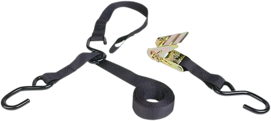 8-ft. Triple-Hook Ratchet Tie-Down with Soft Hook