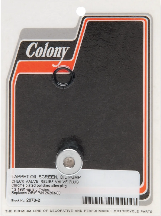 Oil Pump Plug