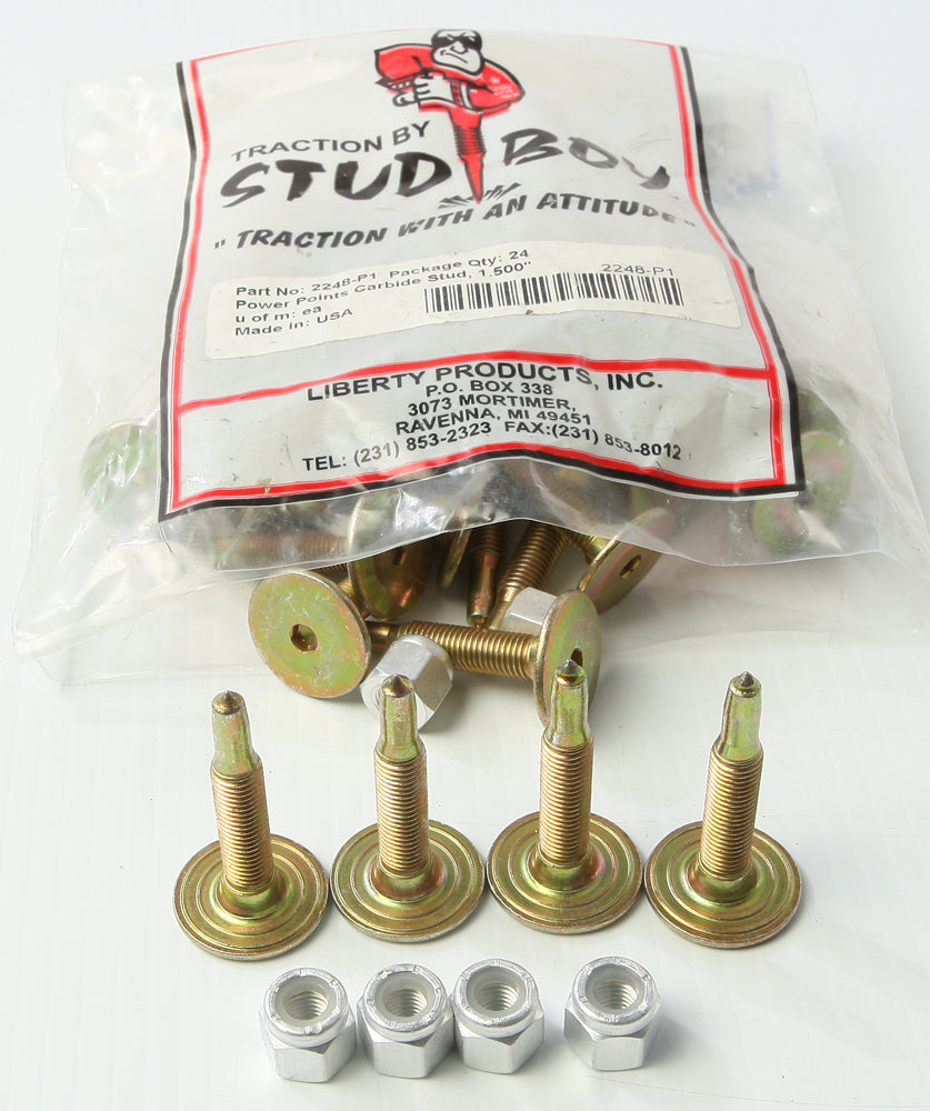 Power Point Carbide Push-Through Studs