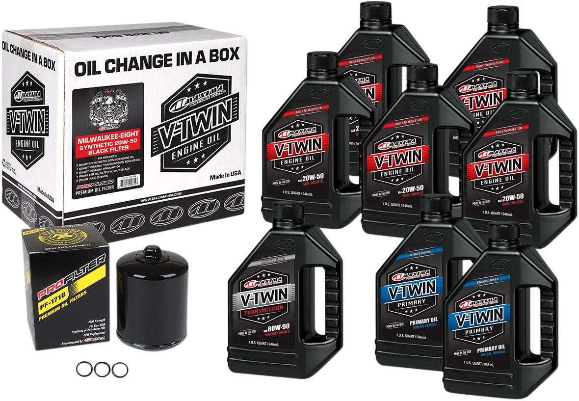 Milwaukee-Eight Synthetic 20W-50 Oil Change Kit