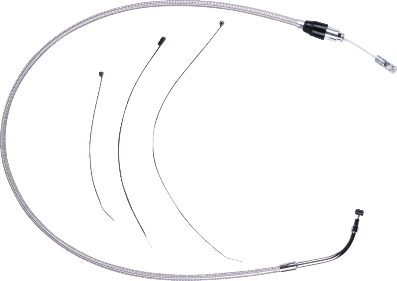 Polished Stainless Quick Connect Upper Clutch Cable