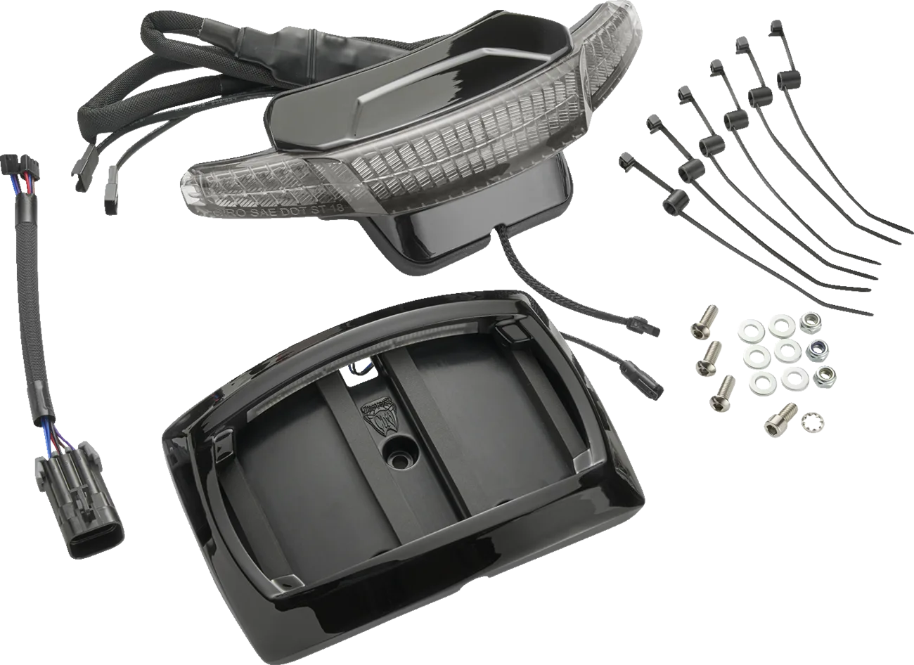 Latitude Taillight and License Plate Mount with Lightstrike®
