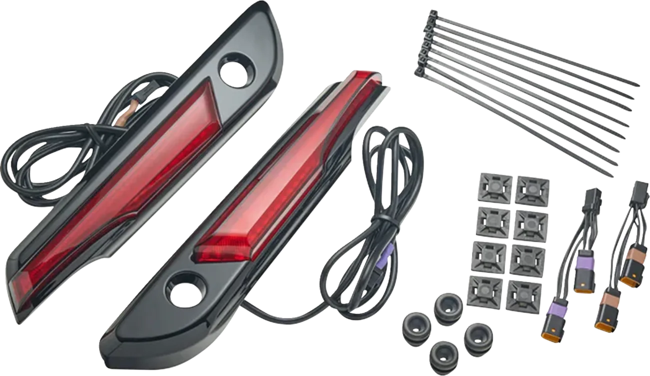Lighted Saddlebag Hinge Covers