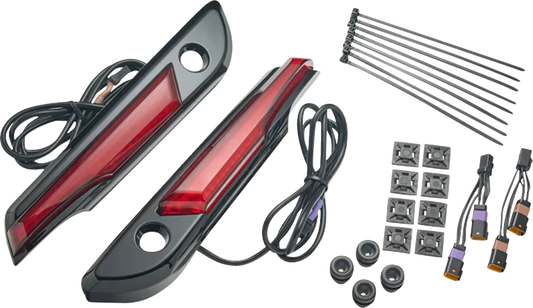 Lighted Saddlebag Hinge Covers