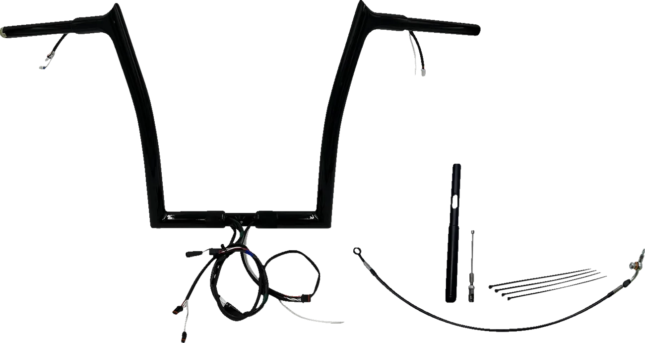 EZ Install Wired 1-1/4" Pointed Top Handlebar Kit