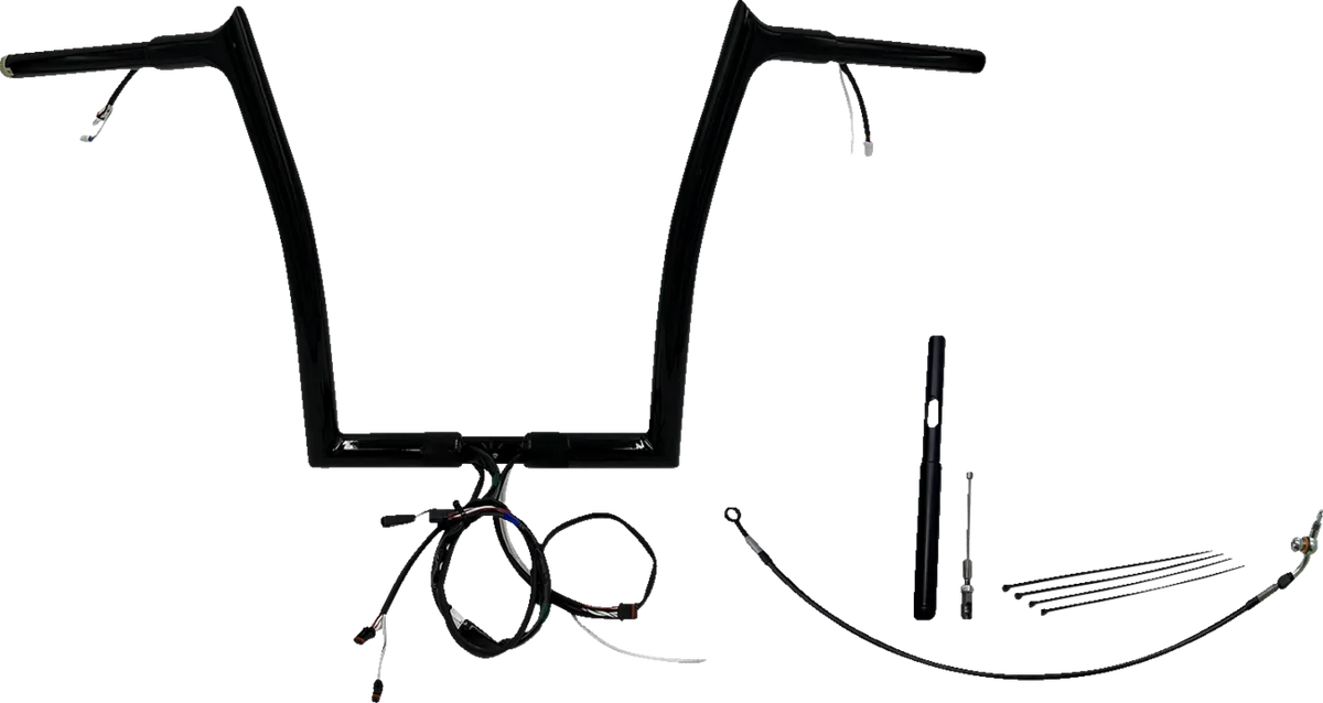 EZ Install Wired 1-1/4" Pointed Top Handlebar Kit
