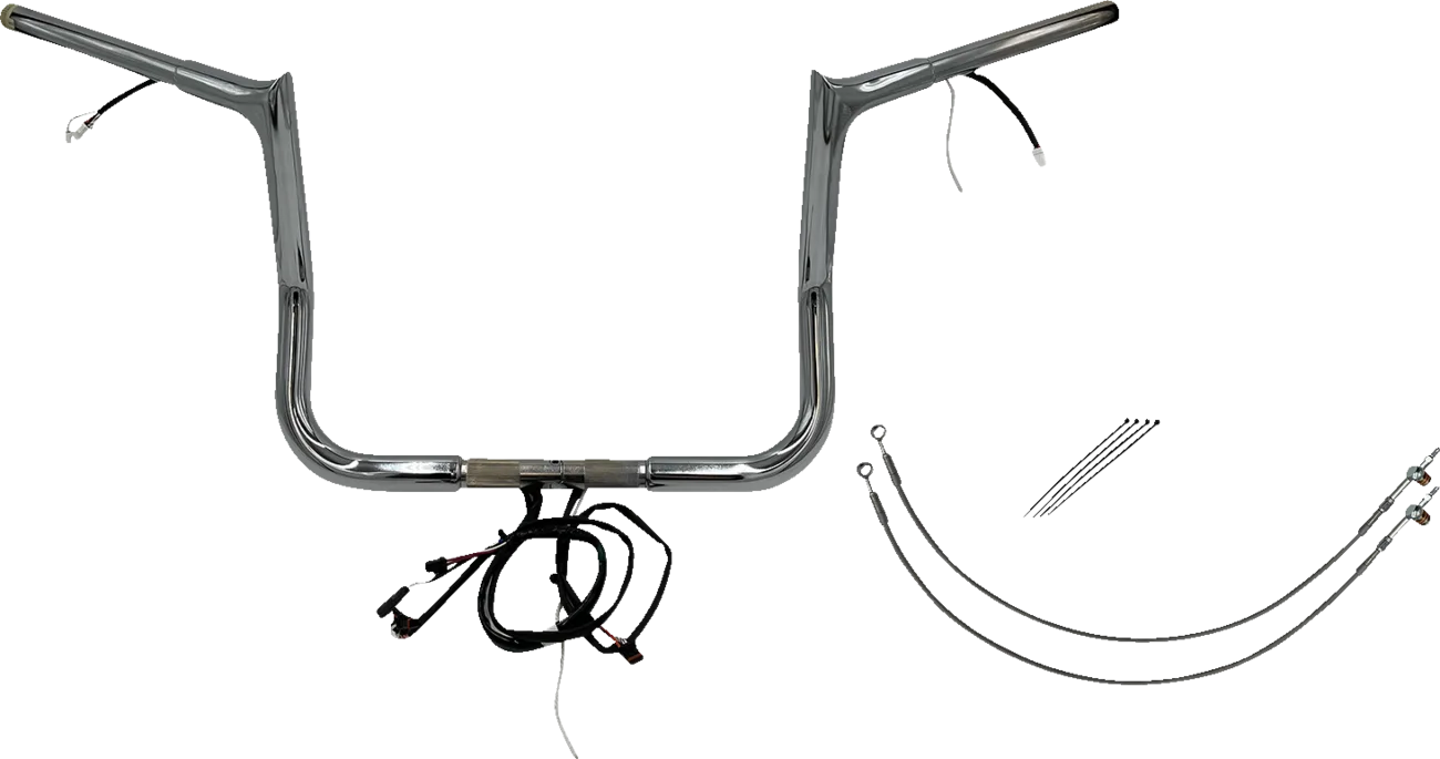 EZ Install Wired 1-1/4" Pointed Top Handlebar Kit