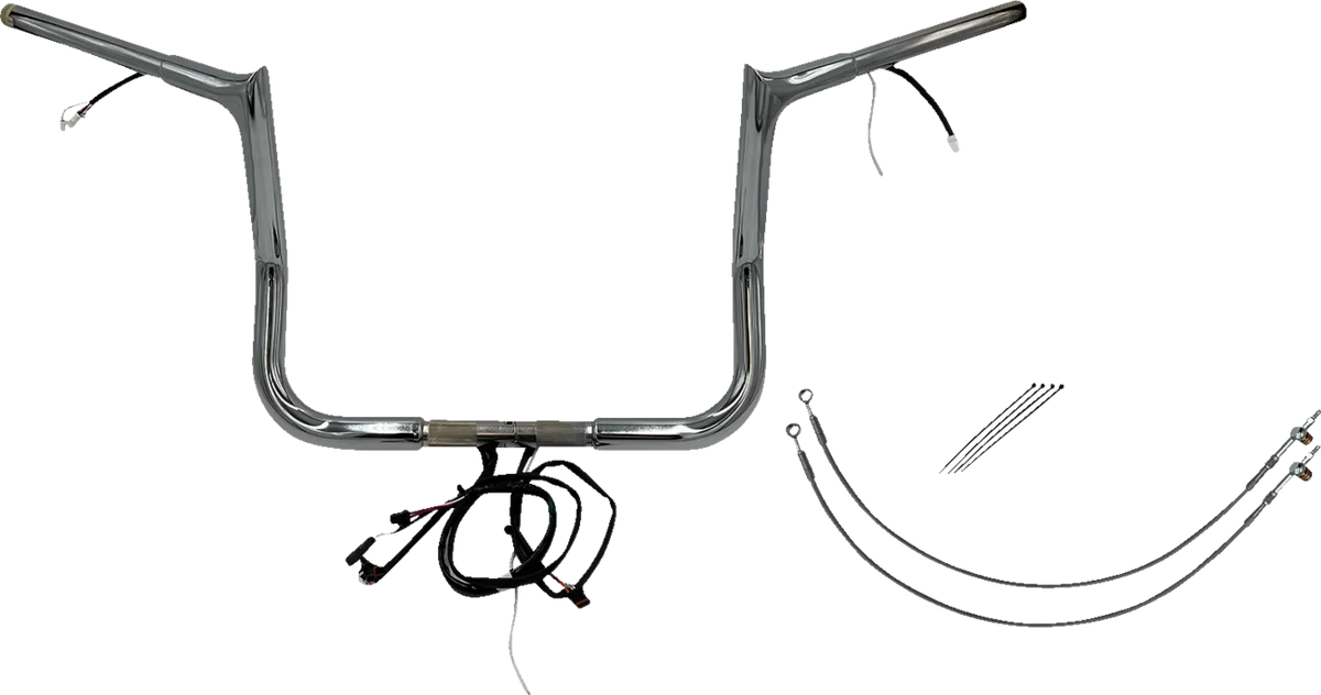 EZ Install Wired 1-1/4" Pointed Top Handlebar Kit