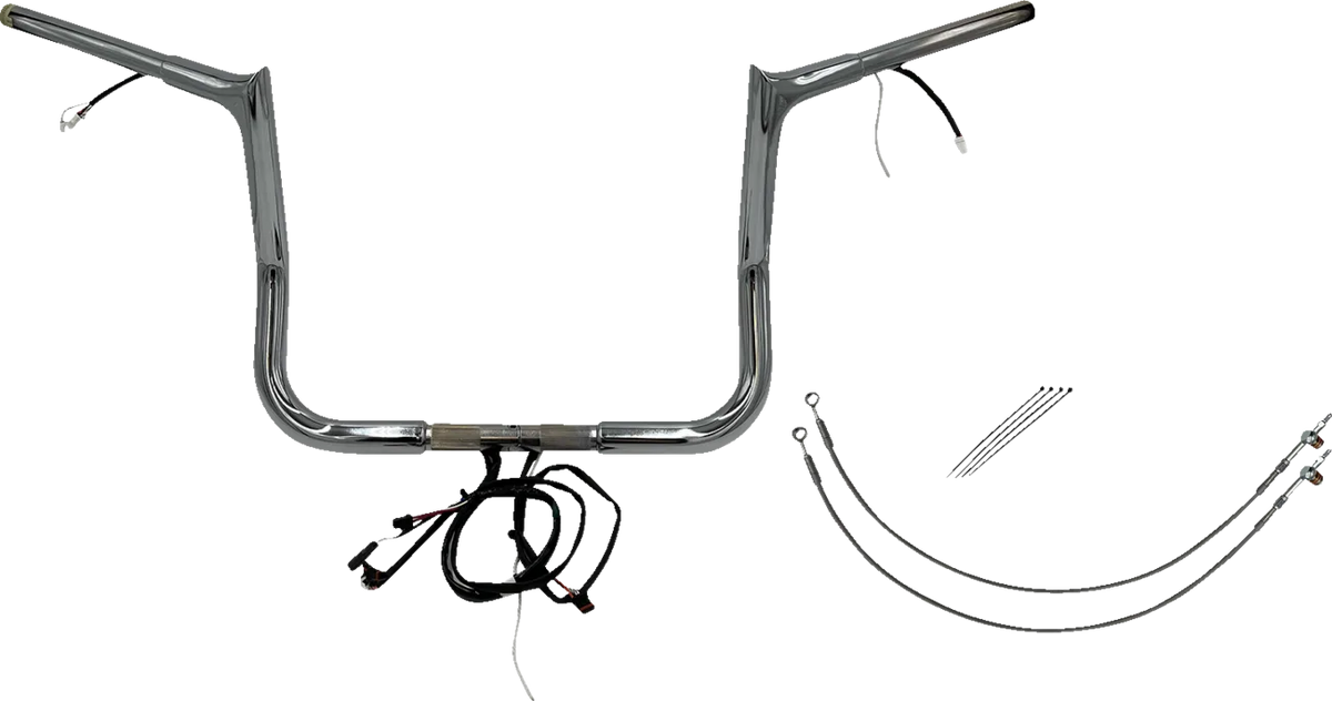 EZ Install Wired 1-1/4" Pointed Top Handlebar Kit