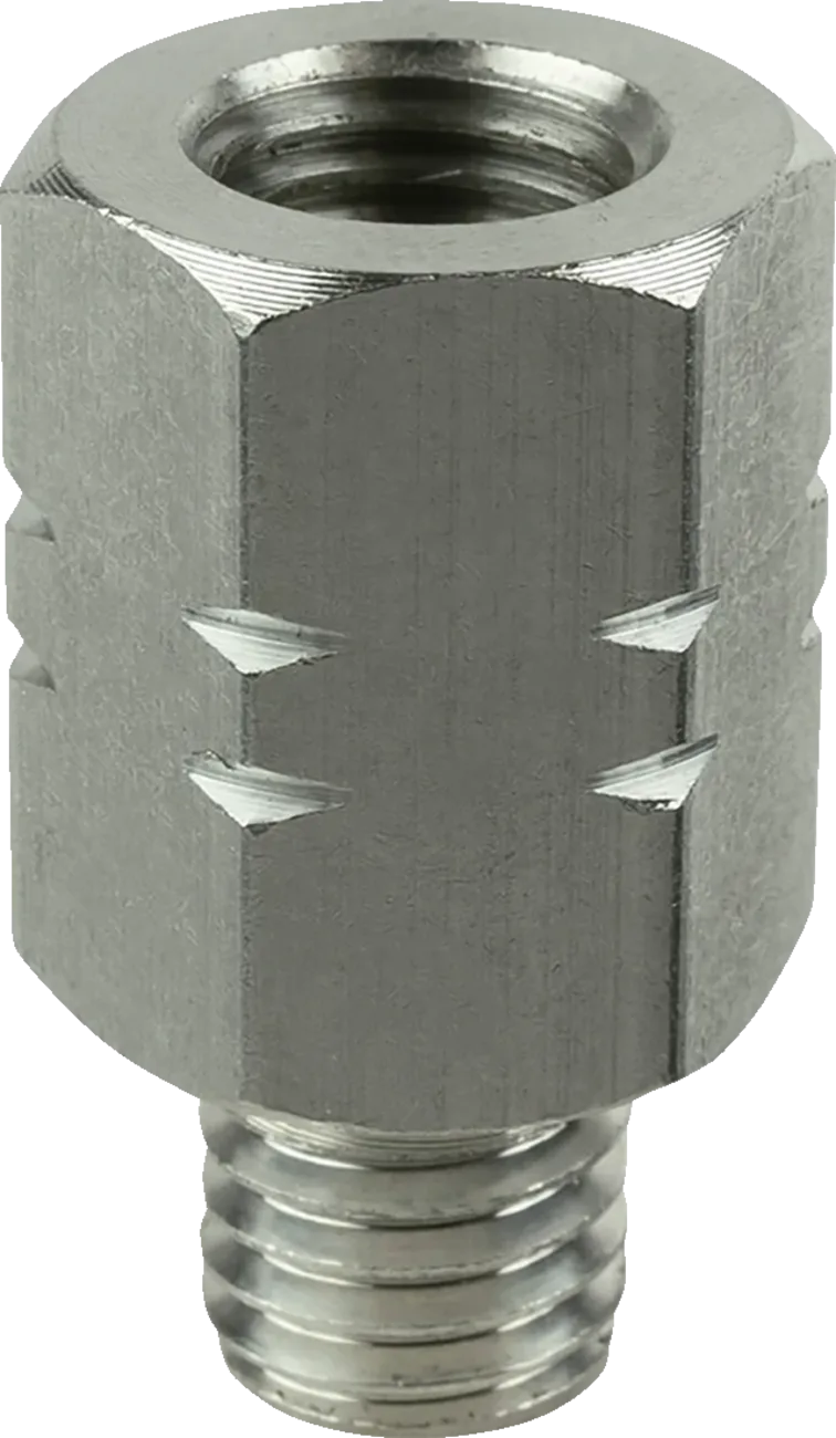 Female M10-1.25 to Male M10-1.5 Thread Adapter 20 mm Long