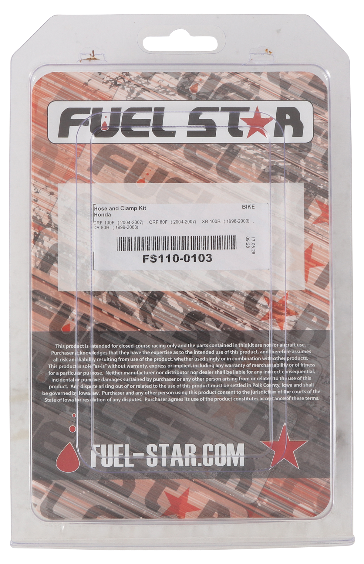 Fuel Hose and Clamp Kit