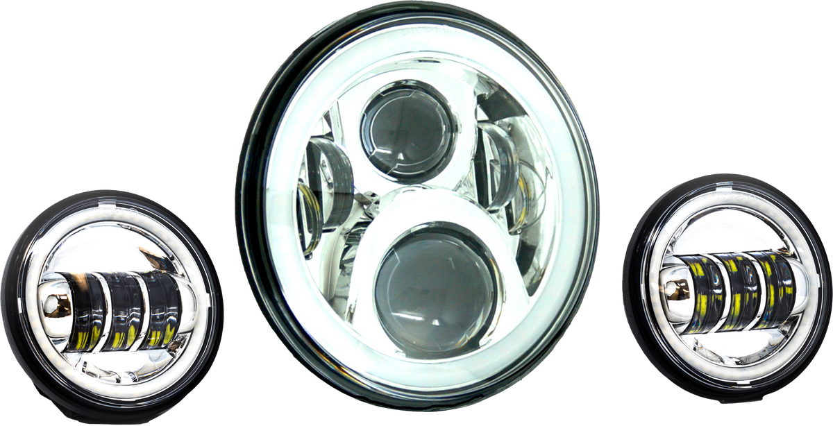7" LED Headlight w/ Mount Adapter