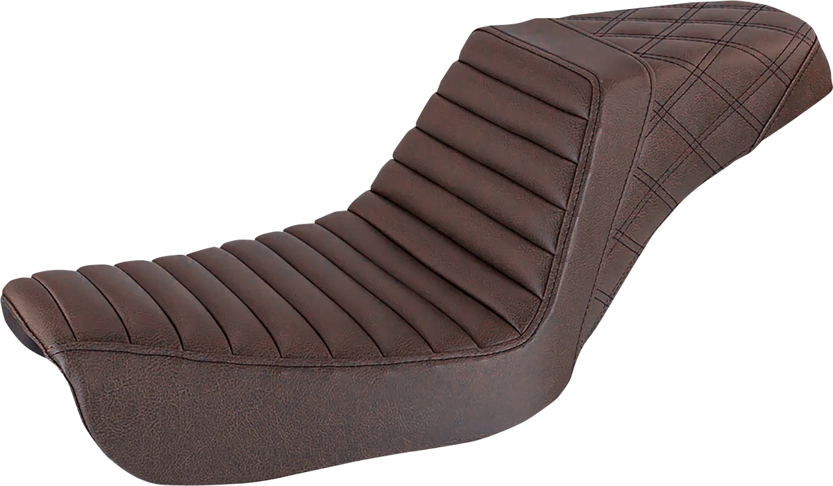 Step-Up Seat — Front Tuck-n-Roll/Rear Lattice Stitch