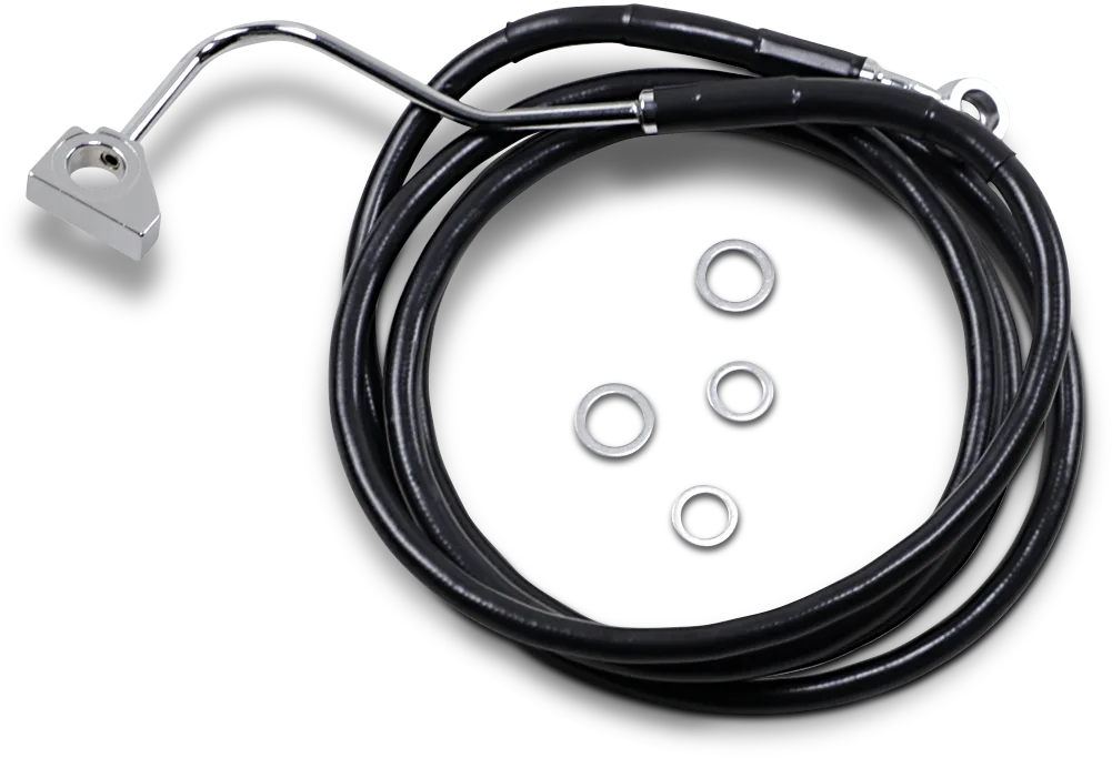 Extended Length Black Vinyl Brake Line Kit