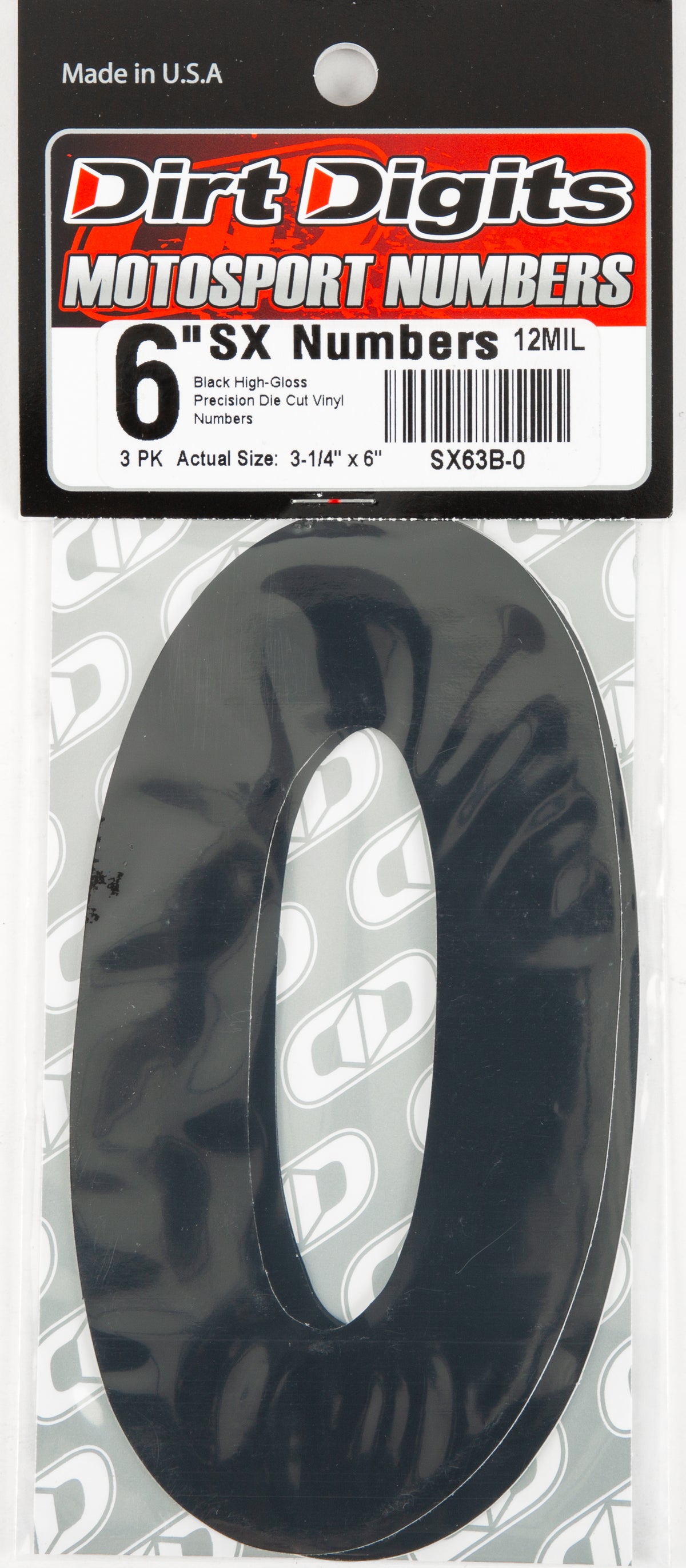 Super X Competition Stick-on Numbers