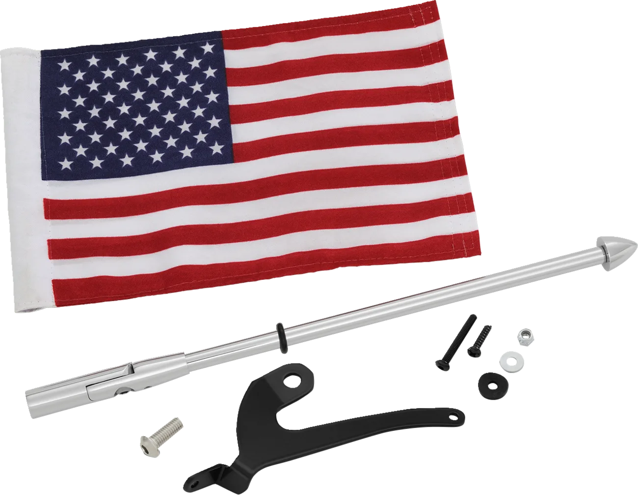 Flag Pole For Can-Am RT with US Flag
