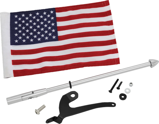 Flag Pole For Can-Am RT with US Flag