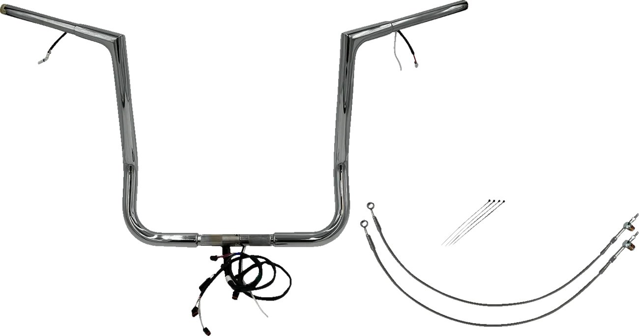 EZ Install Wired 1-1/4" Flat Top Handlebar Kit