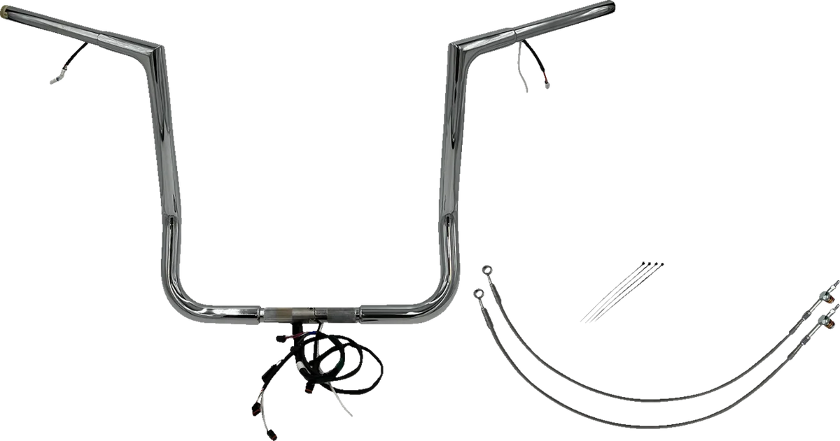 EZ Install Wired 1-1/4" Flat Top Handlebar Kit