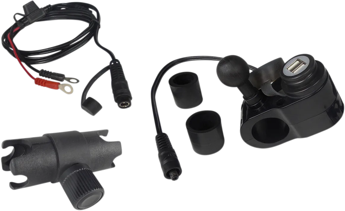 Dual USB Port Charger with 1" Ball Mount