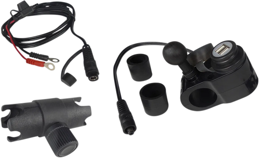 Dual USB Port Charger with 1" Ball Mount
