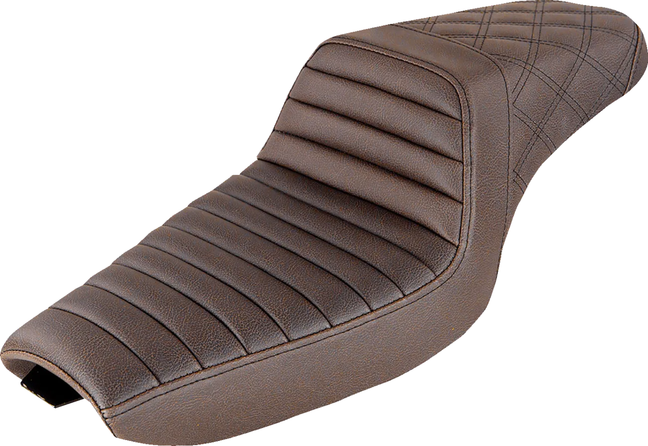 Step-Up Seat — Front Tuck-n-Roll/Rear Lattice Stitch