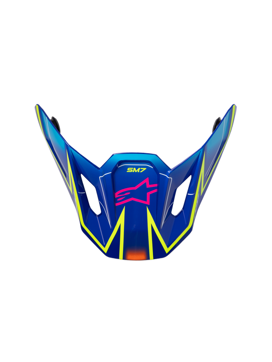 SM7 CAST VISOR ECE06 BLUE/PNK/YLW FLUO GLOSSY