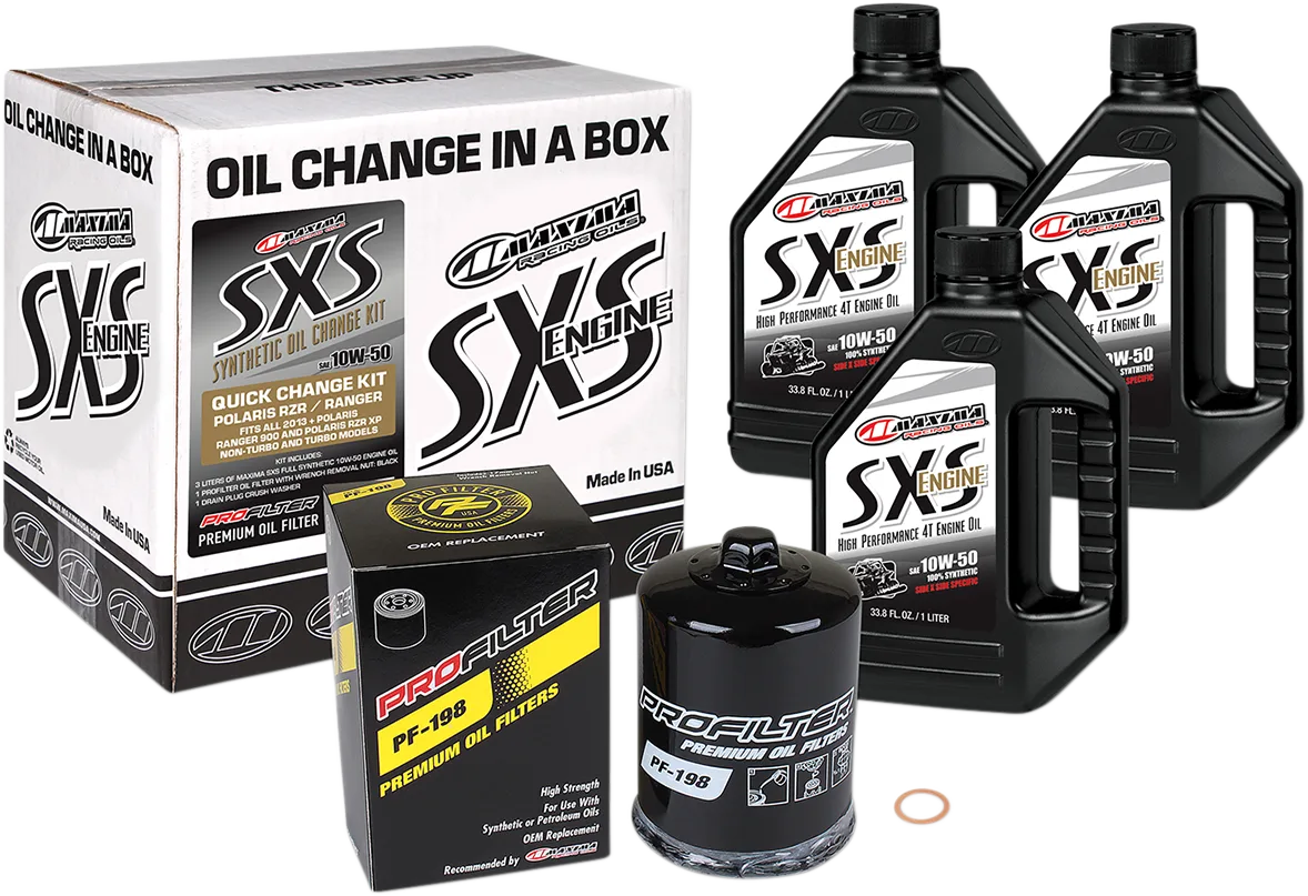 SXS/UTV Synthetic Quick Oil Change Kit