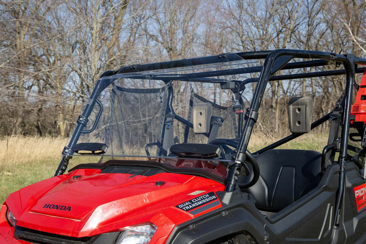 Front Poly Windshield - Full Fixed Vented