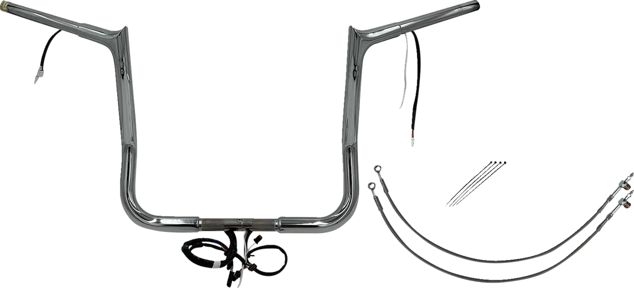 EZ Install Wired 1-1/4" Pointed Top Handlebar Kit