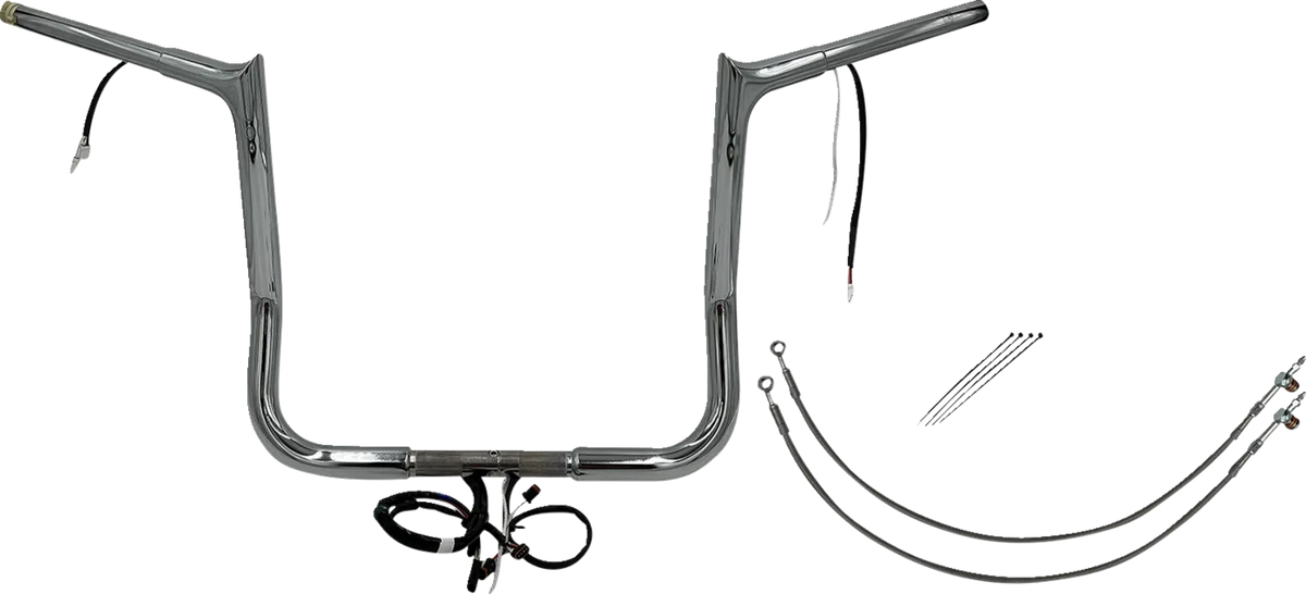 EZ Install Wired 1-1/4" Pointed Top Handlebar Kit