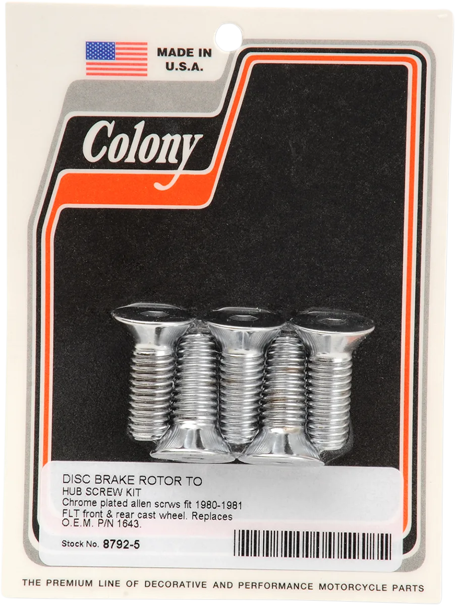 Rotor, Sprocket and Belt Mounting Hardware Kit