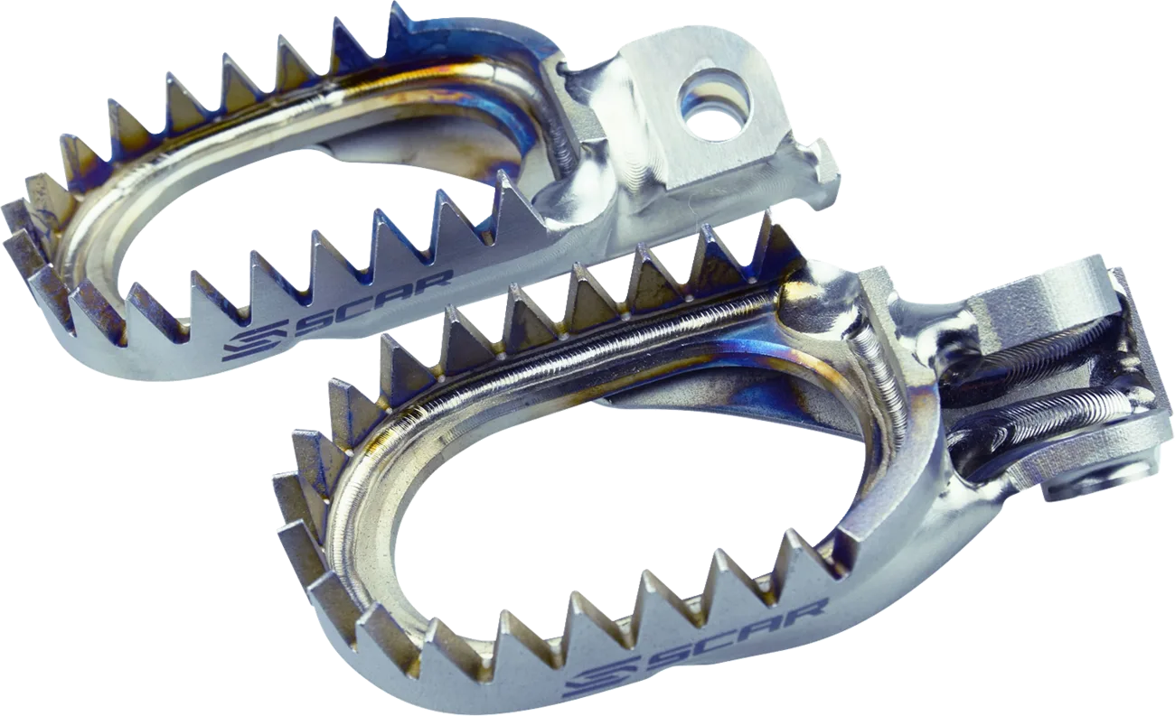 Anti-Mud Titanium Foot Pegs