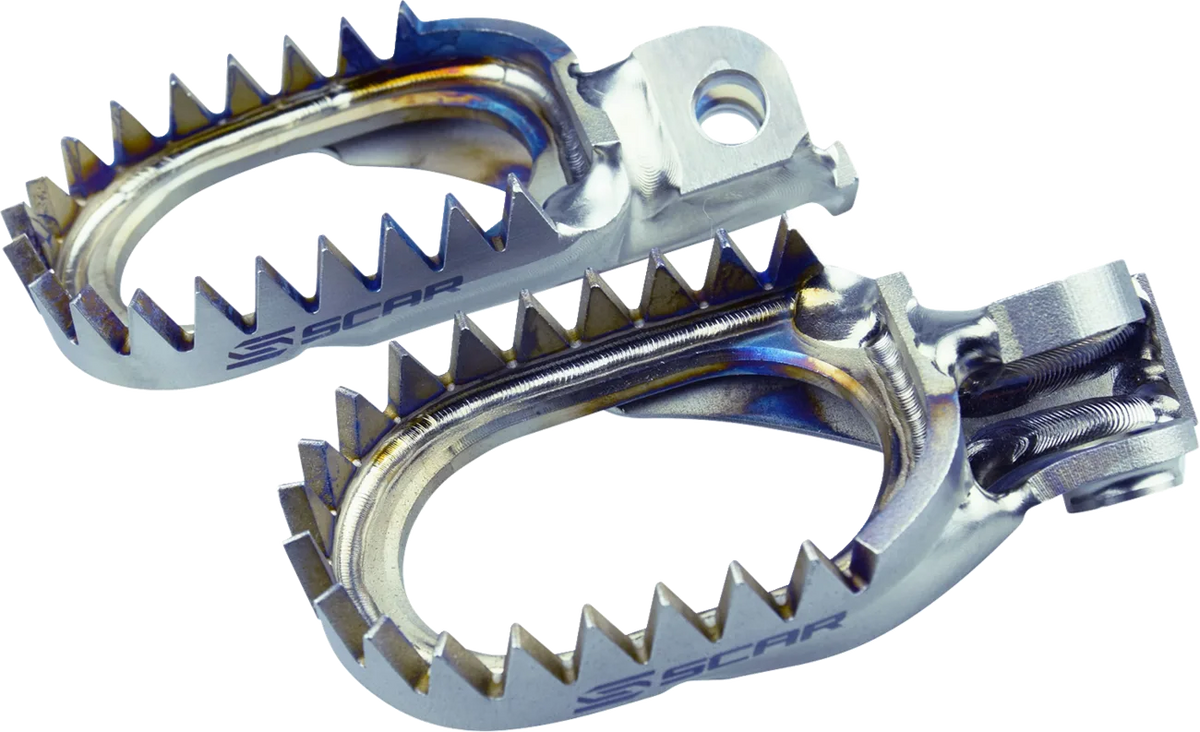 Anti-Mud Titanium Foot Pegs