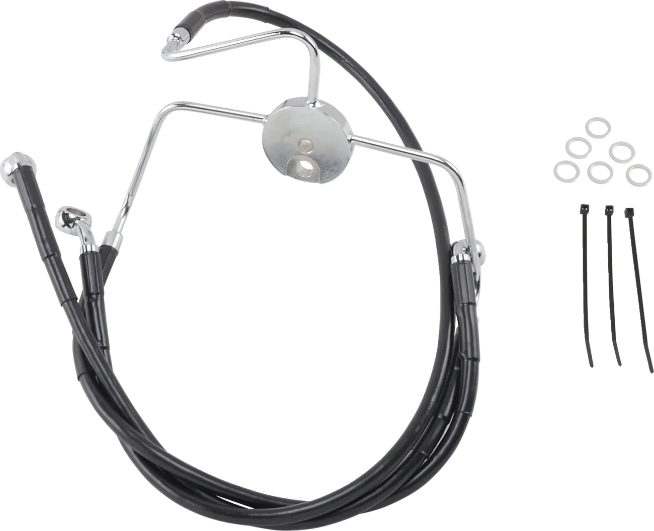 Extended Length Black Vinyl Brake Line Kit