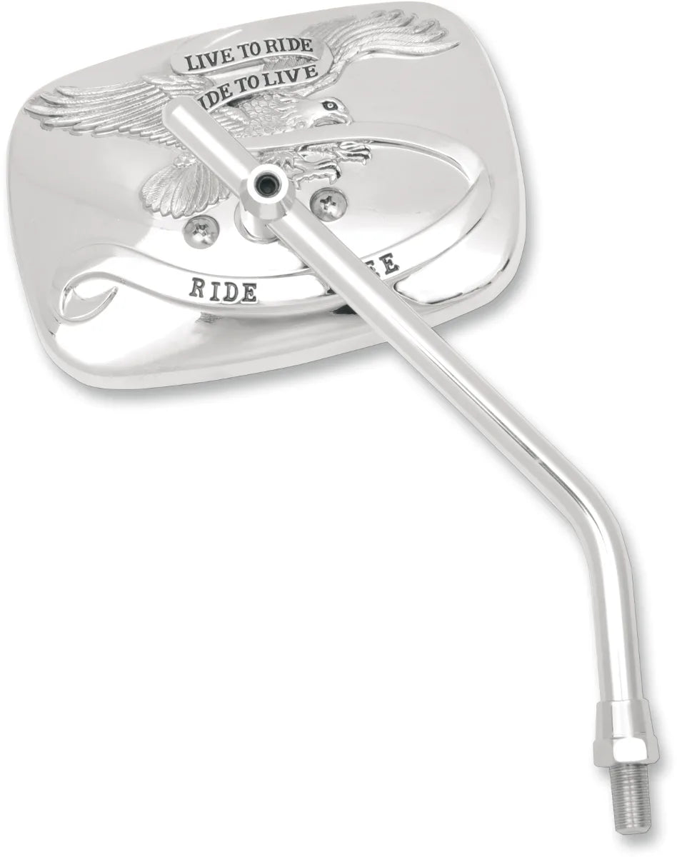 "Ride Free" Steel Mirror