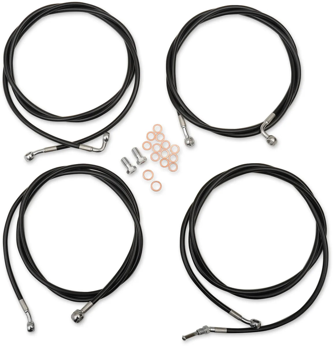 Standard Black Vinyl Handlebar Cable/Brake Line Kit — Ape Hanger