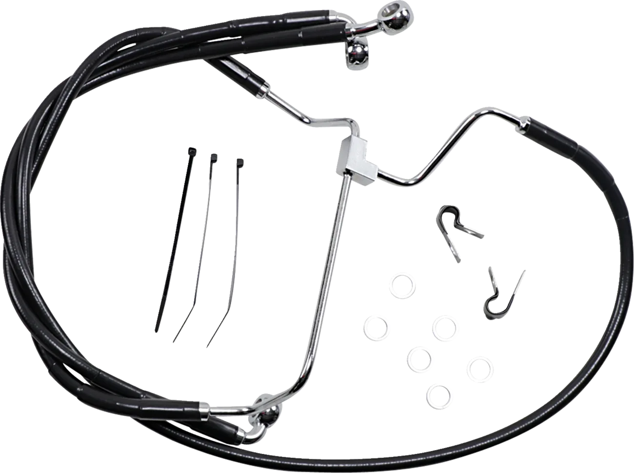 Extended Length Black Vinyl Brake Line Kit
