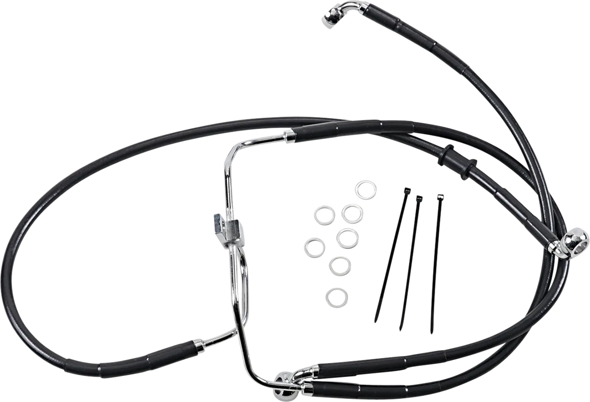 Extended Length Black Vinyl Brake Line Kit