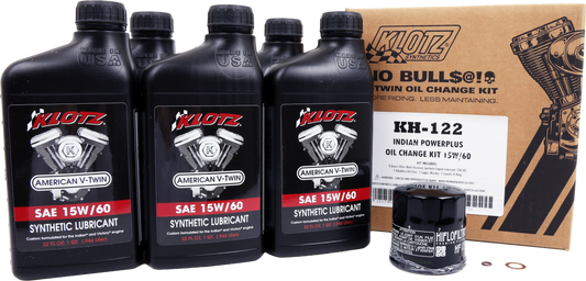 INDIAN POWERPLUS 5QT SYNTHETIC OIL CHANGE KIT