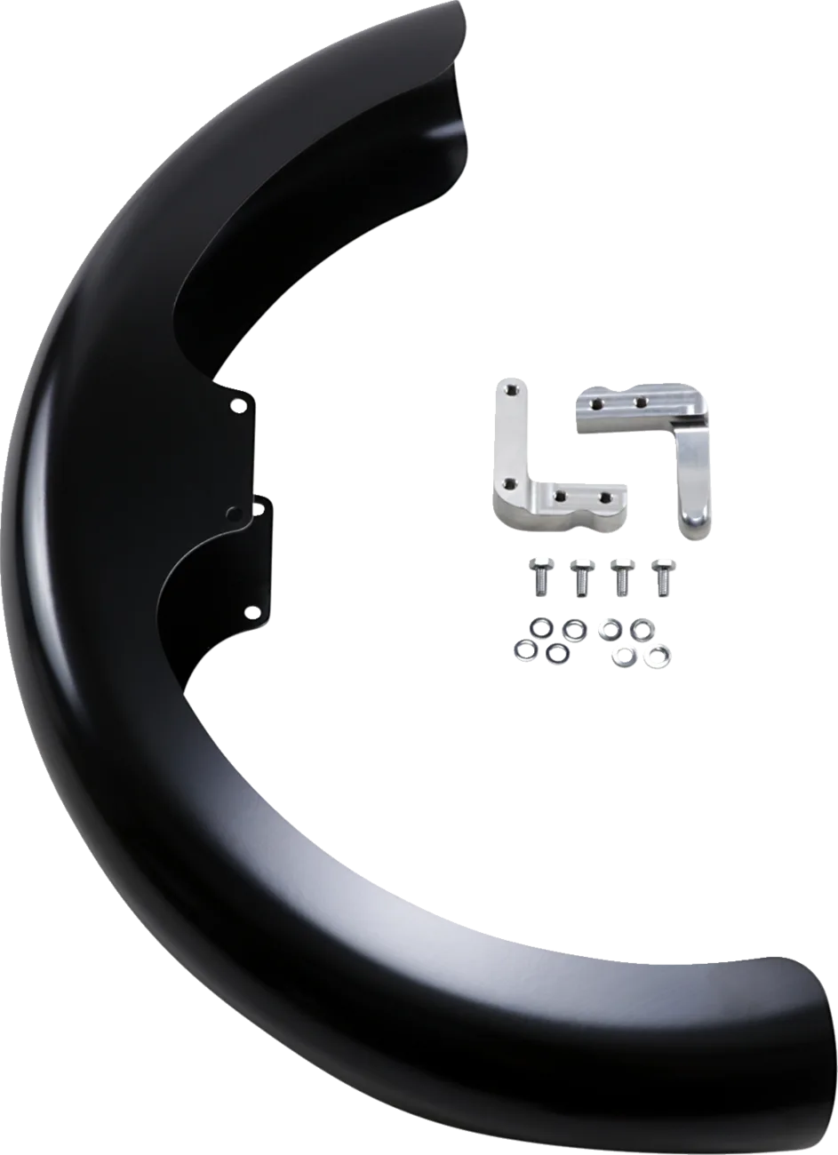 Hugger Series Front Fender with Mounting Blocks for Softail/Dyna