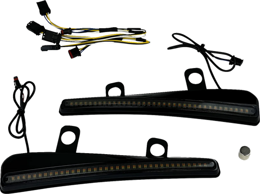 LED Windshield Trim with Turn Signals