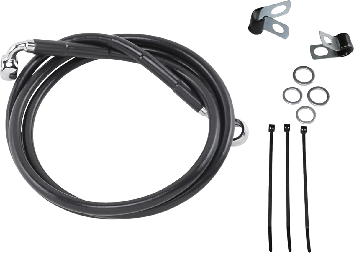 Extended Length Black Vinyl Brake Line Kit