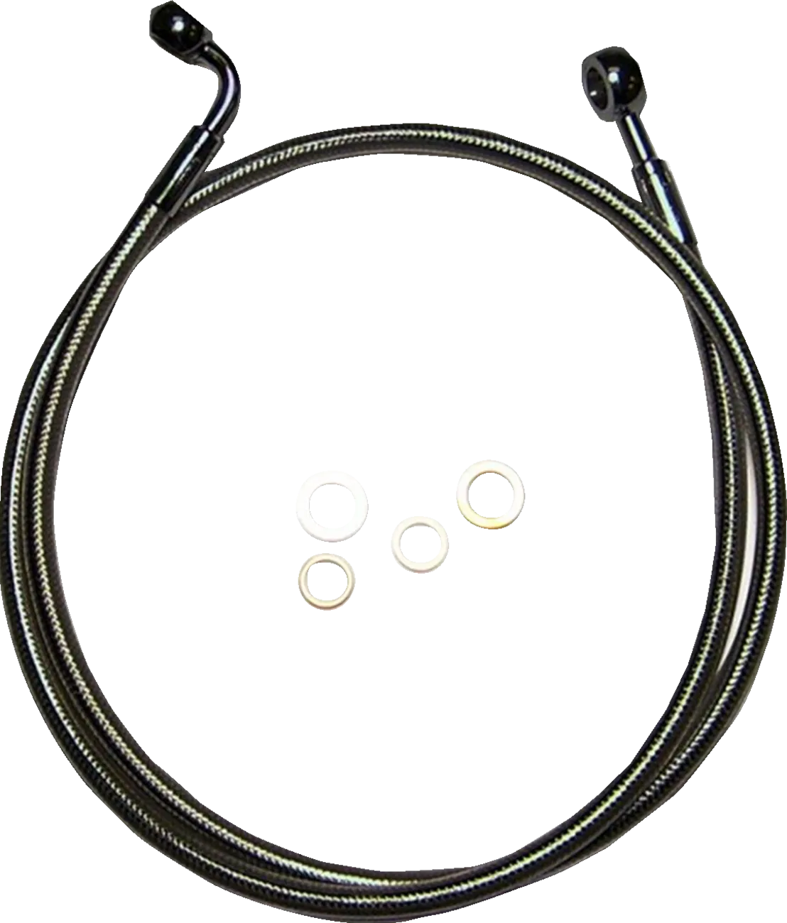 E-Z Align Braided Single Disc Front Brake Line