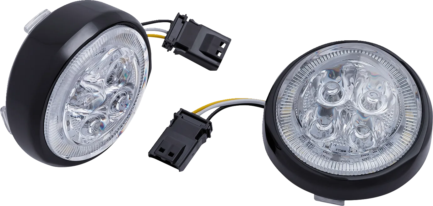 LED Fang® Front Signal Light Inserts with Bezel