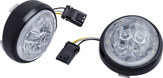 LED Fang® Front Signal Light Inserts with Bezel